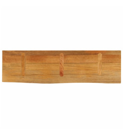 Dessus de table à bord vivant 120x40x3,8cm bois massif manguier