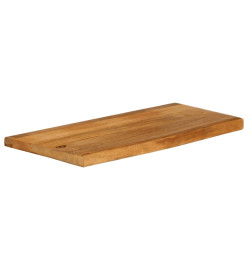 Dessus de table à bord vivant 80x40x2,5 cm bois massif manguier