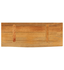 Dessus de table à bord vivant 80x40x2,5 cm bois massif manguier