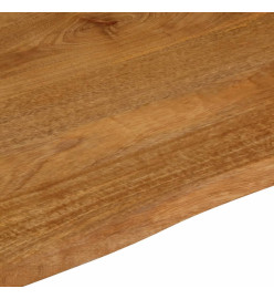 Dessus de table à bord vivant 60x60x2,5 cm bois massif manguier