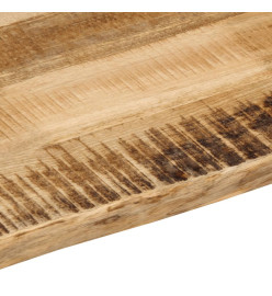 Dessus de table bord vivant 60x40x2,5 cm bois de manguier brut