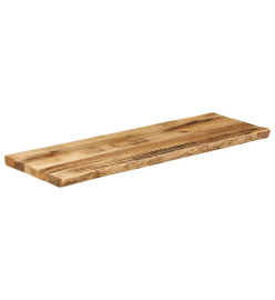 Dessus de table bord vivant 140x40x2,5 cm bois de manguier brut