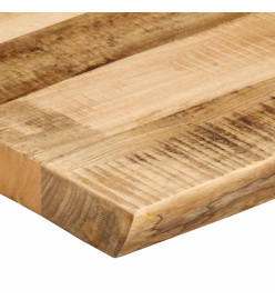 Dessus de table bord vivant 120x60x3,8 cm bois de manguier brut