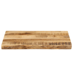 Dessus de table bord vivant 60x40x3,8 cm bois de manguier brut