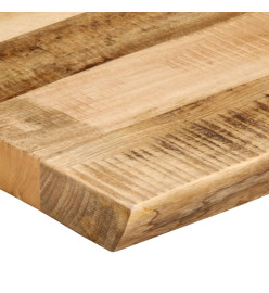 Dessus de table bord vivant 60x40x3,8 cm bois de manguier brut