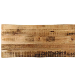 Dessus de table bord vivant 80x40x3,8 cm bois de manguier brut