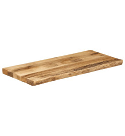 Dessus de table bord vivant 80x40x3,8 cm bois de manguier brut