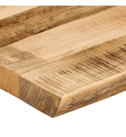 Dessus de table bord vivant 80x40x3,8 cm bois de manguier brut