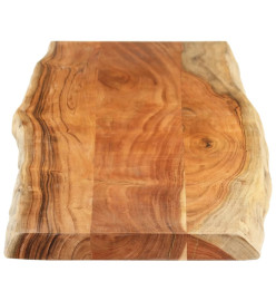 Dessus de table 160x40x3,8 cm rectangulaire bois massif acacia