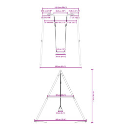 Ensemble de balançoire d'extérieur avec balançoire