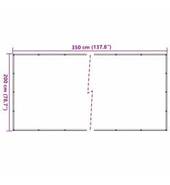 Filet pour remorque vert 2x3,5 m PEHD