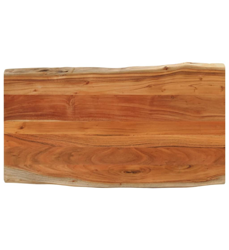 Dessus de table 110x60x3,8cm rectangulaire bois massif d'acacia