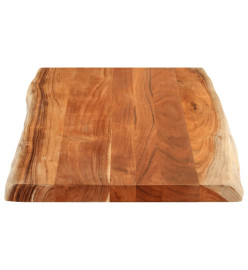 Dessus de table 110x60x3,8cm rectangulaire bois massif d'acacia