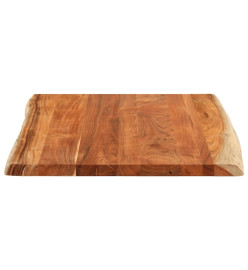 Dessus de table 90x80x3,8 cm rectangulaire bois massif d'acacia