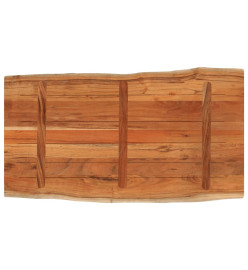 Dessus de table 120x60x2,5cm rectangulaire bois massif d'acacia