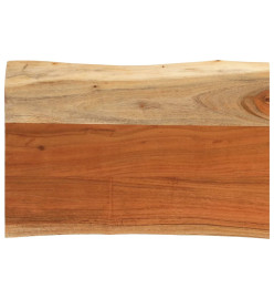 Dessus de table 60x40x3,8 cm rectangulaire bois massif d'acacia