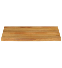 Dessus de table à bord vivant 70x60x3,8 cm bois massif manguier