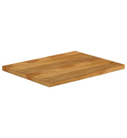 Dessus de table à bord vivant 90x60x3,8 cm bois massif manguier