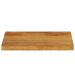 Dessus de table à bord vivant 40x30x2,5 cm bois massif manguier