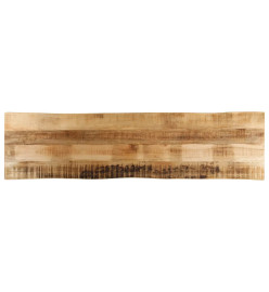 Dessus de table bord vivant 160x40x2,5 cm bois de manguier brut