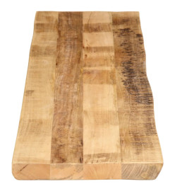 Dessus de table bord vivant 160x40x2,5 cm bois de manguier brut