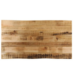 Dessus de table bord vivant 120x60x2,5 cm bois de manguier brut