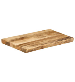 Dessus de table bord vivant 50x40x3,8 cm bois de manguier brut