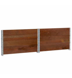 Colliers de palette 3 pcs marron 100x100 cm bois de pin solide