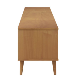 Meuble TV MOLDE Marron 158x40x49 cm Bois de pin massif