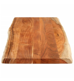 Dessus de table 140x60x2,5cm rectangulaire bois massif d'acacia