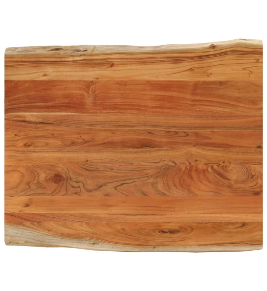 Dessus de table 90x80x2,5 cm rectangulaire bois massif d'acacia