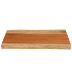 Dessus de table 70x40x3,8 cm rectangulaire bois massif d'acacia