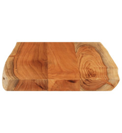 Dessus de table 50x40x3,8 cm rectangulaire bois massif d'acacia