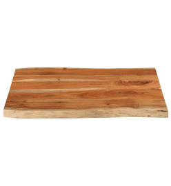 Dessus de table 80x60x3,8 cm rectangulaire bois massif d'acacia