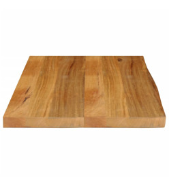 Dessus de table à bord vivant 80x60x3,8 cm bois massif manguier