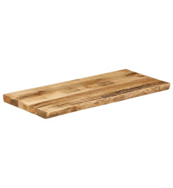 Dessus de table bord vivant 90x40x2,5 cm bois de manguier brut