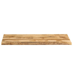 Dessus de table bord vivant 140x60x2,5 cm bois de manguier brut