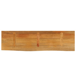 Dessus de table à bord vivant 110x40x3,8cm bois massif manguier