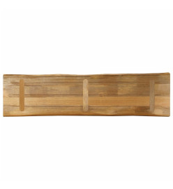 Dessus de table bord vivant 180x40x2,5 cm bois de manguier brut