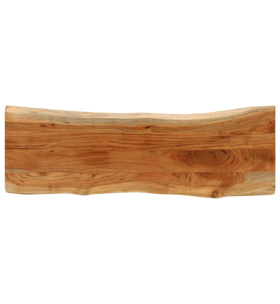 Dessus de table 120x40x3,8 cm rectangulaire bois massif acacia