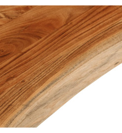 Dessus de table 120x40x3,8 cm rectangulaire bois massif acacia