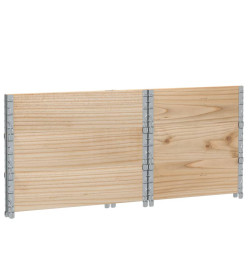 Colliers de palette 3 pcs 80x60 cm bois de pin solide