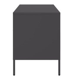 Meubles TV 2 pcs noir 68x39x50,5 cm acier laminé à froid