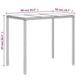 Salon de jardin 4 pcs avec coussins Marron Résine tressée