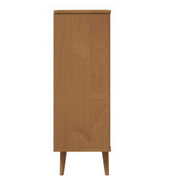 Armoire à chaussures MOLDE Marron 59,5x35x103 cm Bois de pin