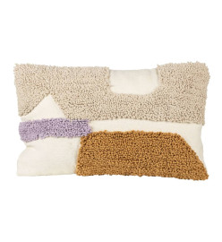 KidsDepot Coussin Kaya 50x30 cm Coton Lilas