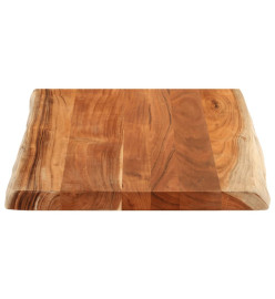 Dessus de table 70x60x3,8 cm rectangulaire bois massif d'acacia