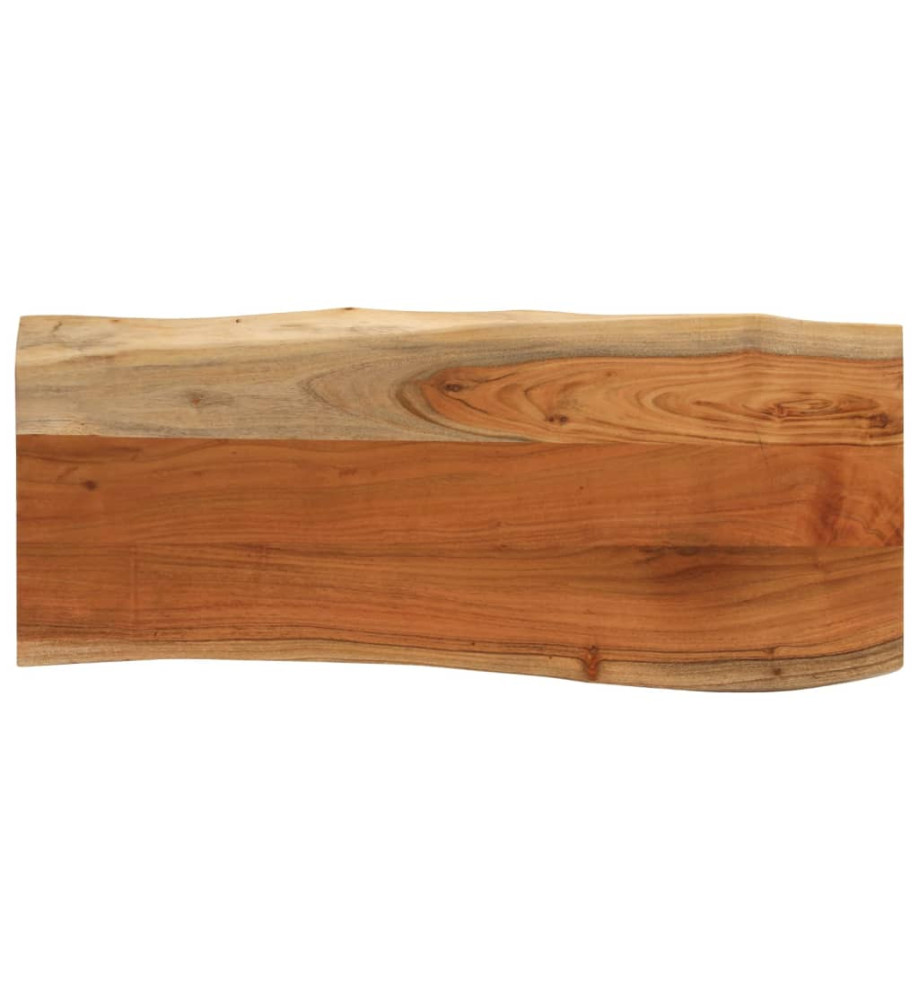 Dessus de table 80x40x3,8 cm rectangulaire bois massif acacia