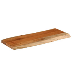 Dessus de table 80x40x3,8 cm rectangulaire bois massif acacia