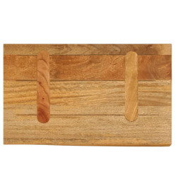 Dessus de table à bord vivant 60x30x2,5 cm bois massif manguier